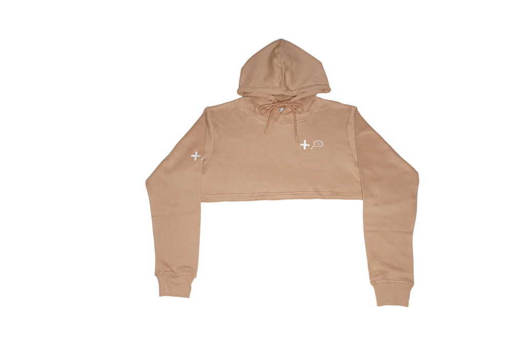 Brown Cropped Hoodie