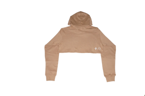 Brown Cropped Hoodie