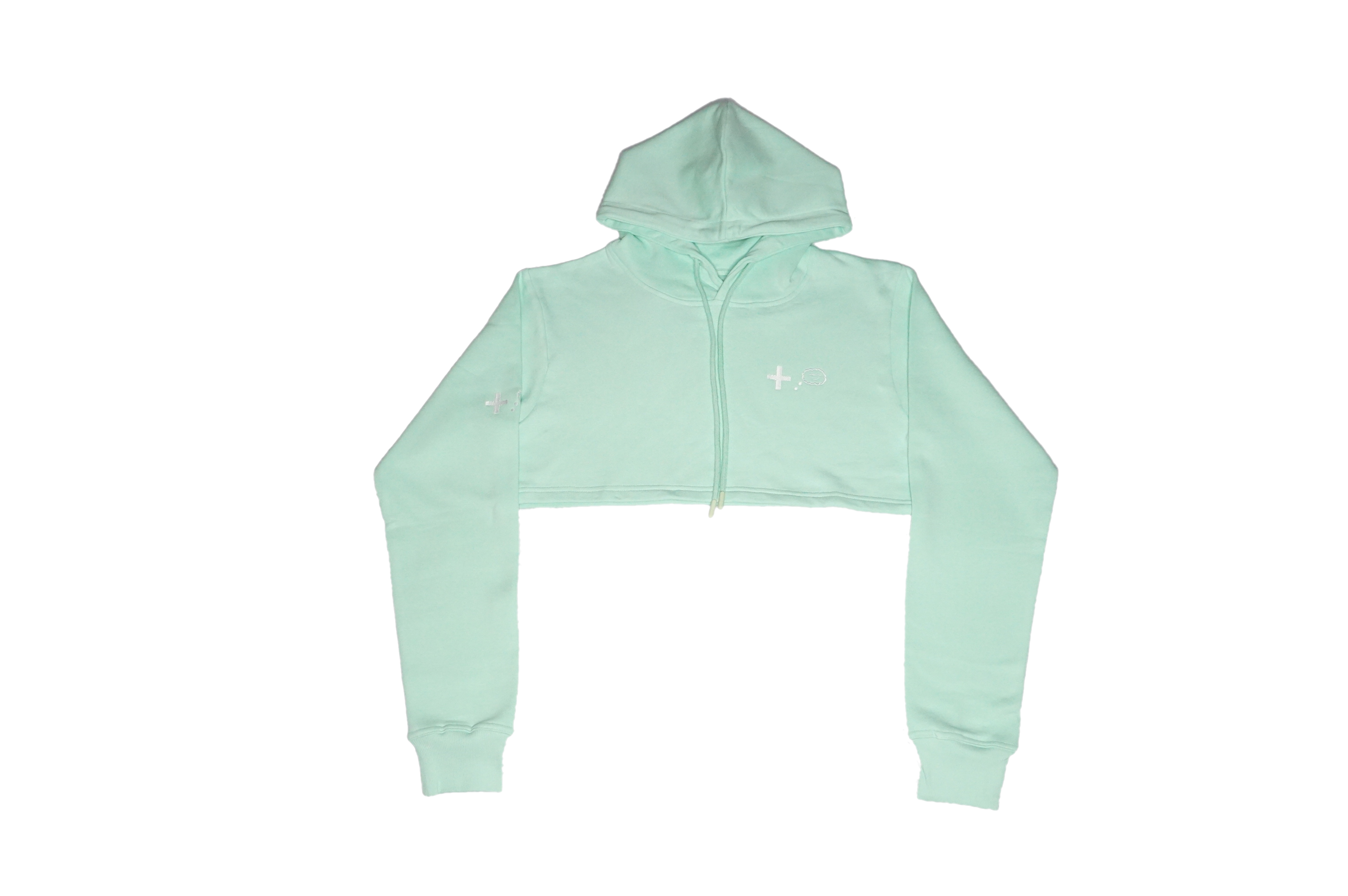 Mint Cropped Hoodie – Positive Thoughts Brand