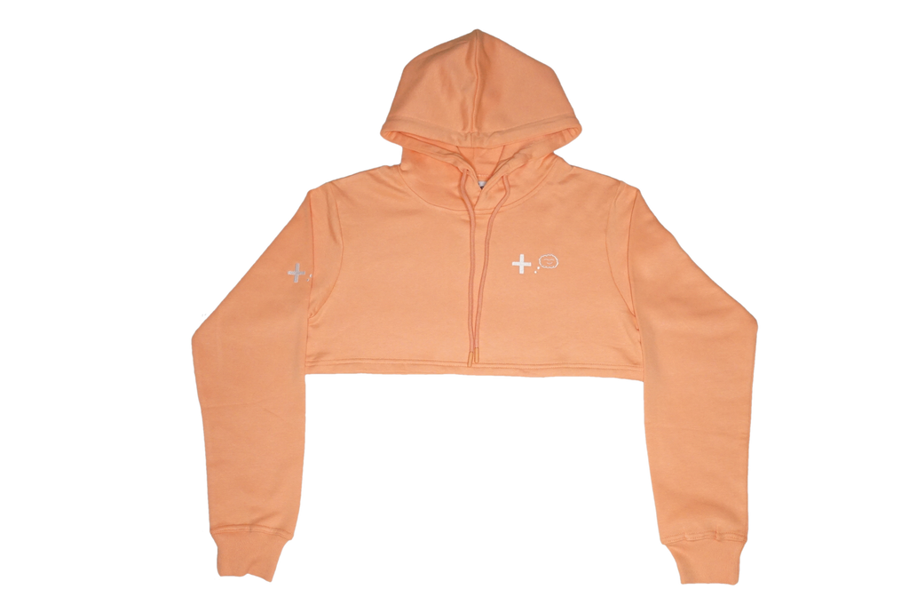 Peach Cropped Hoodie