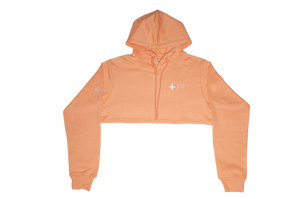 Peach Cropped Hoodie