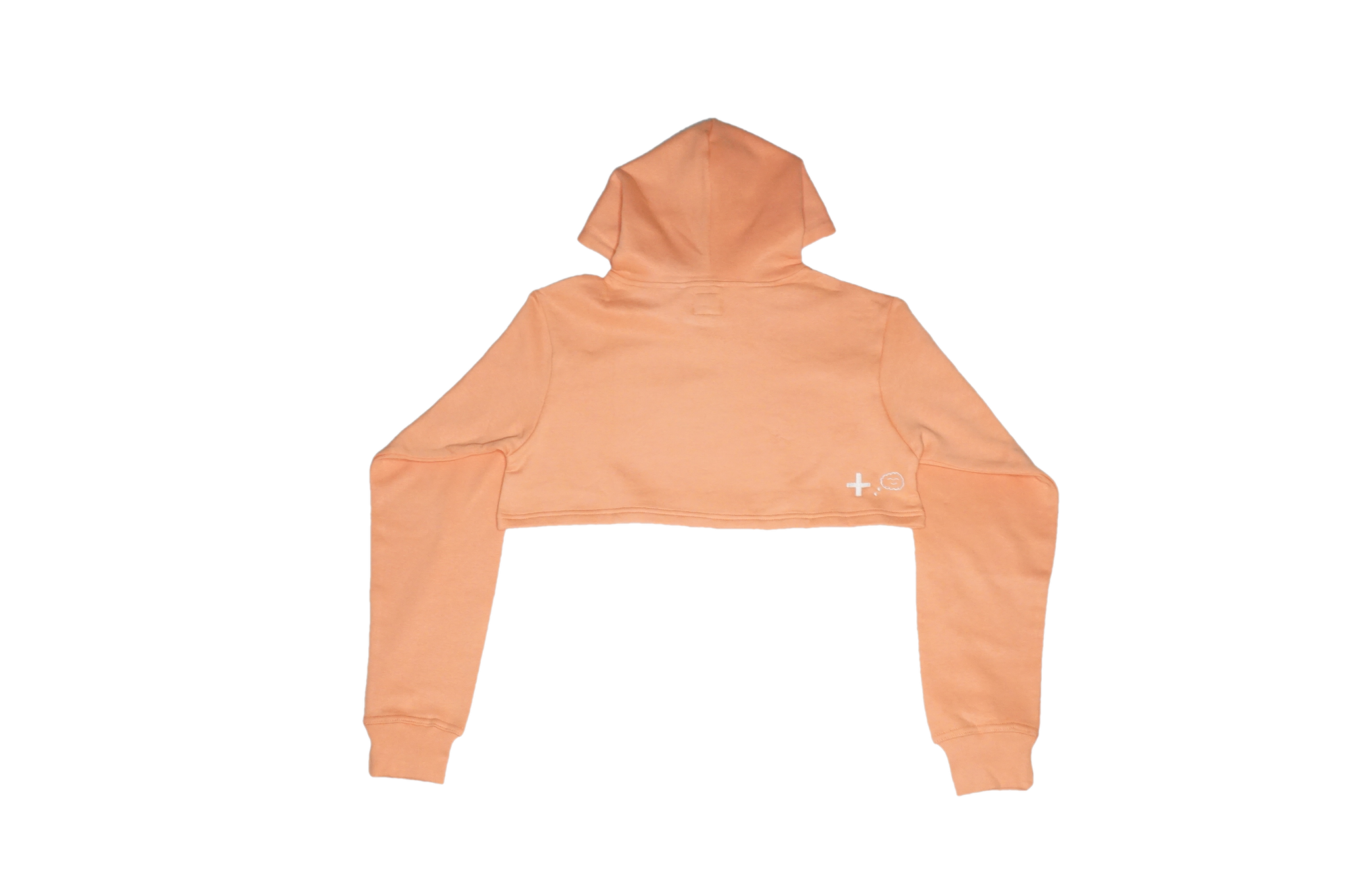 Peach Cropped Hoodie